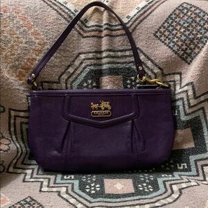 Coach Dark Purple Shoulder Bag